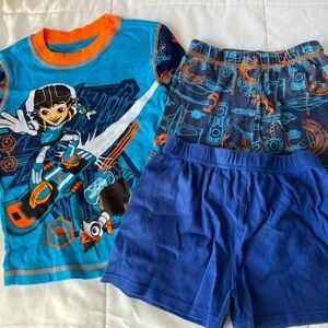 Disney Miles from Tomorrow land pajamas cotton shorts RARE